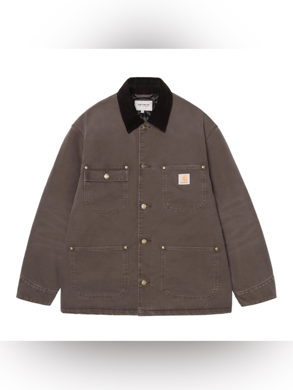 NEW Carhartt WIP OG Chore Coat (Winter) Tobacco / Black (stone canvas)
